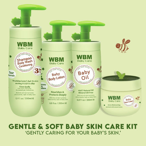 Gentle & Soft Baby Skin Care Kit | WBM BABY CARE